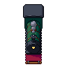 Steam engine, pixel-art sprite