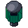 Litter bin, pixel-art sprite