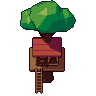 Treehouse, pixel-art sprite