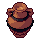 Clay urn, pixel-art sprite