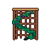 Climbing vine, pixel-art sprite
