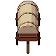 Wagon, pixel-art sprite