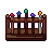 Wand rack, pixel-art sprite