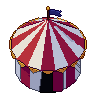 War tent, pixel-art sprite