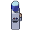 Water cooler, pixel-art sprite