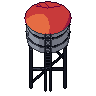 Water tower, pixel-art sprite