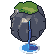 Spring rock, pixel-art sprite