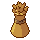 Wheat sheaf, pixel-art sprite