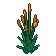 Wild grass, pixel-art sprite