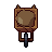 Wheelbarrow, pixel-art sprite