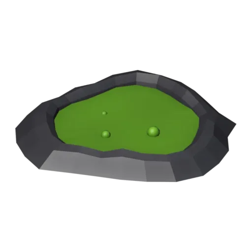 Acid pool, 3D model