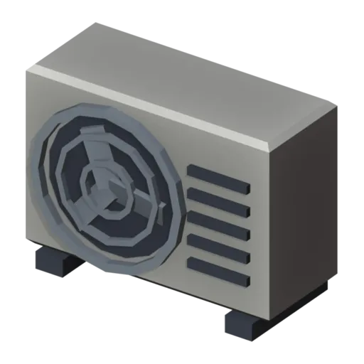 Air con unit, 3D model