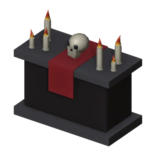 Dark altar, 3D model