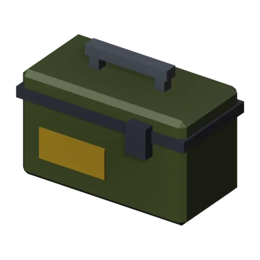 Caisse de munitions, modèle 3D