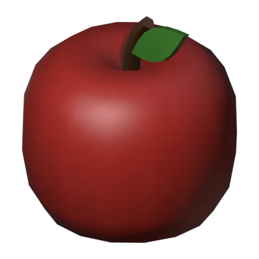 Apfel, 3D-Modell