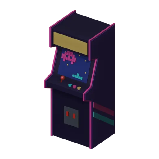 Arcade-Automat, 3D-Modell