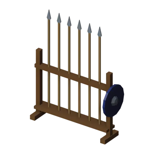 Armoury rack, 3D model