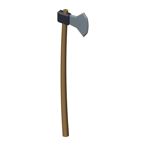 Hacha de leñador, modelo 3D