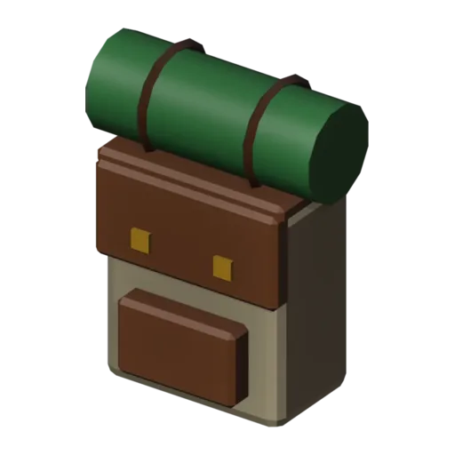 Backpack, 3D model
