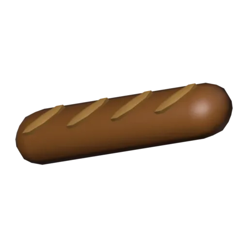 Baguette, 3D model