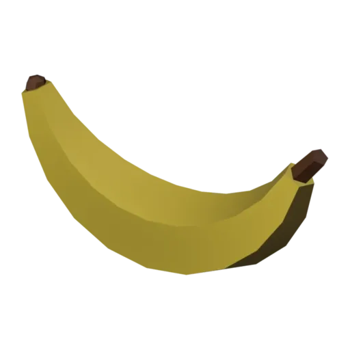 Banana, 3D model