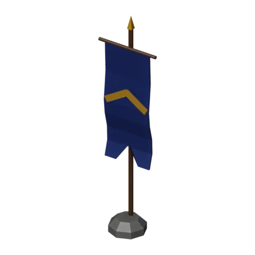 Banner, 3D model