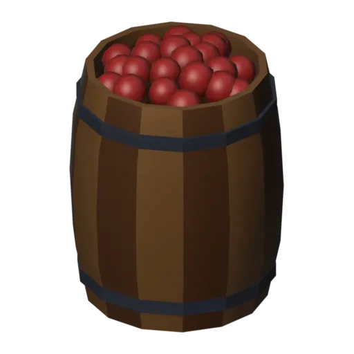 Open barrel, 3D model
