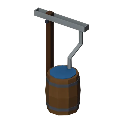 Rain barrel, 3D model
