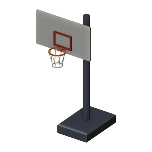 Basketball hoop, 3D model