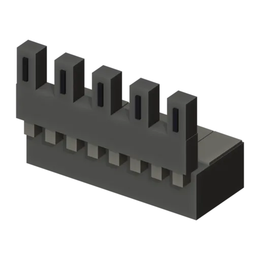Créneaux, modèle 3D