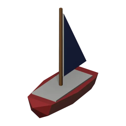 Toy boat, 3D model