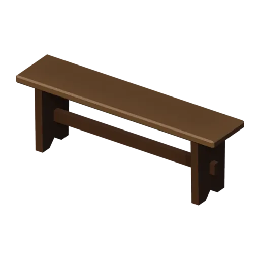 Banc, modèle 3D
