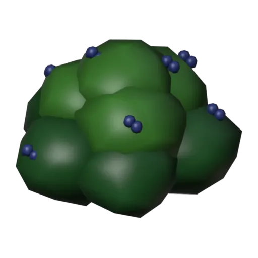Berry bush, 3D model