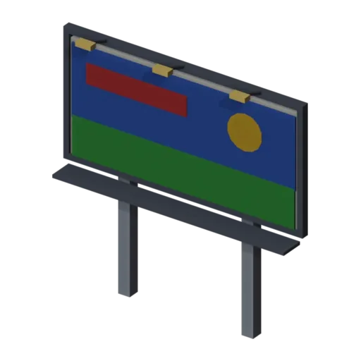 Billboard, 3D model
