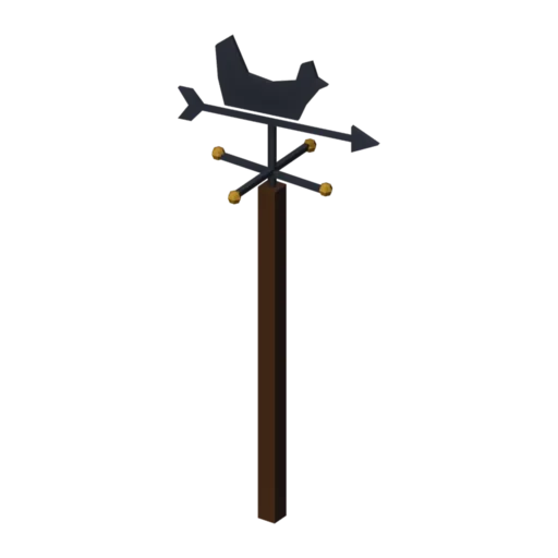 Weather vane, 3D model