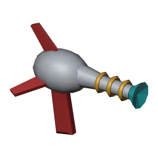 Ray gun, 3D model