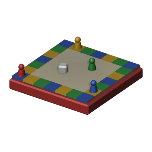 Board game box, 3D model