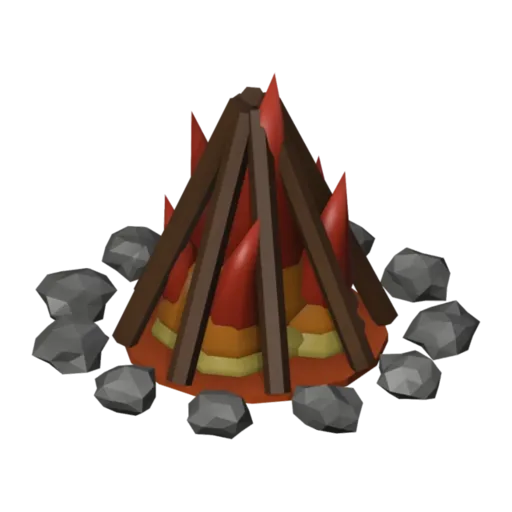 Bonfire, 3D model