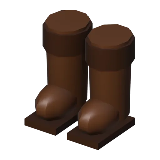 Leather boots, 3D model