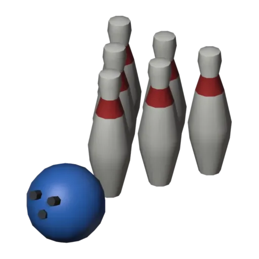 Bowling pins, 3D model