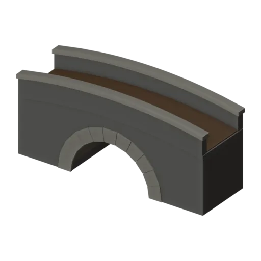 Stone bridge, 3D model