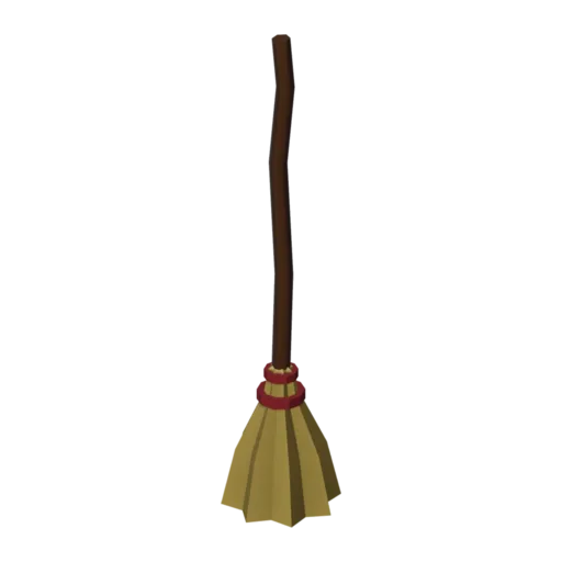 Broomstick, 3D model
