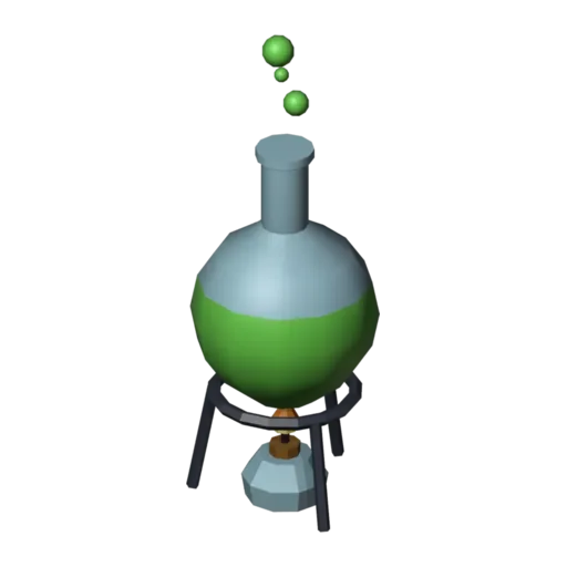 Bubbling flask, 3D model