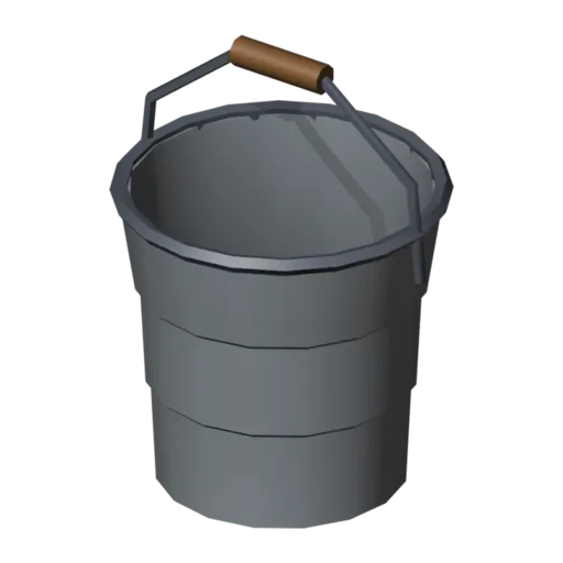 Metal pail, 3D model
