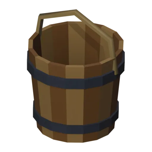 Bucket, 3D model