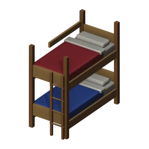 Bunk bed, 3D model