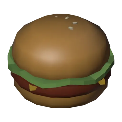 Burger, 3D model