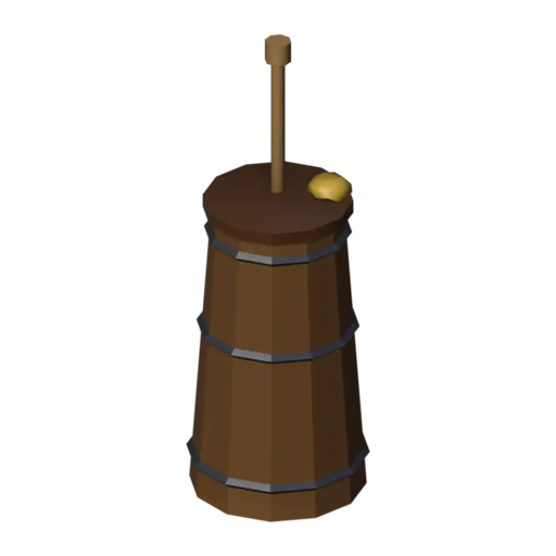 Butter churn, 3D model