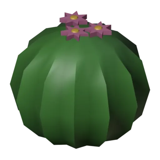 Barrel cactus, 3D model