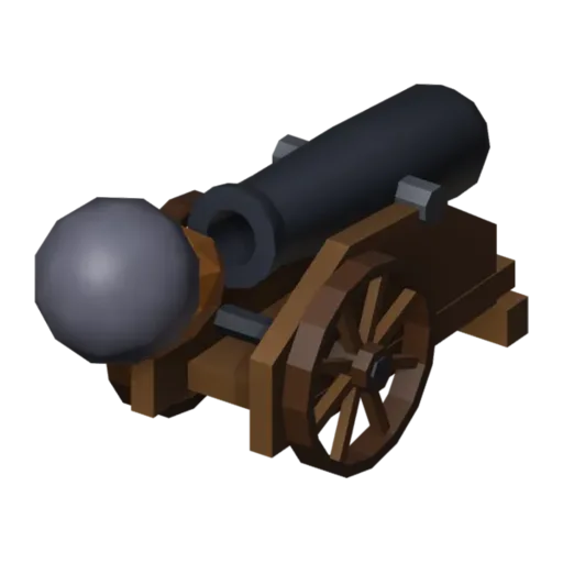 Cañón, modelo 3D